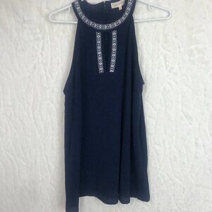 NAVY Blue Sleeveless Tank Top Size M